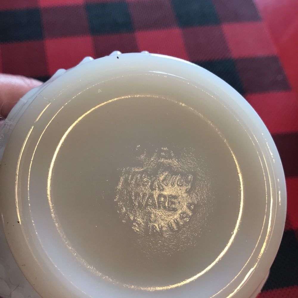 Fire King flower pot - Picture 2 of 2